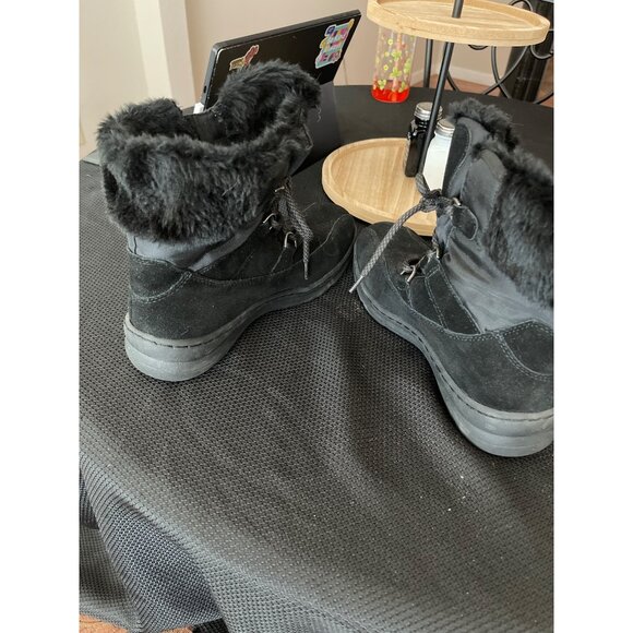 Bare Traps Women Sunta Black Lace Up Winter Snow Boots Size 7.5 - Picture 3 of 8